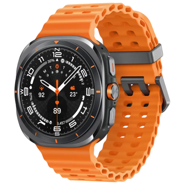Ceas inteligent Samsung Galaxy Watch Ultra 2025  1.5" / 47 mm / Gray - Orange / L705  photo 1