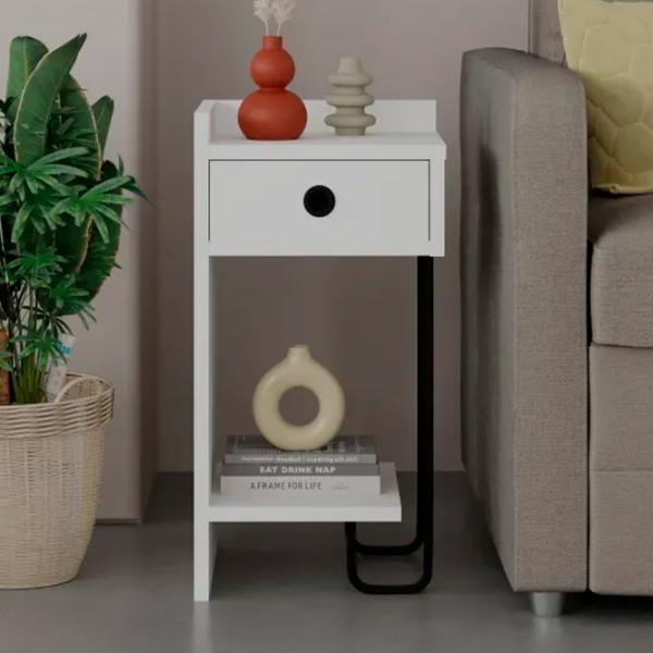 Noptiere Trendy Sirius Left 61 x 32 x 30 / PAL / Black photo 2