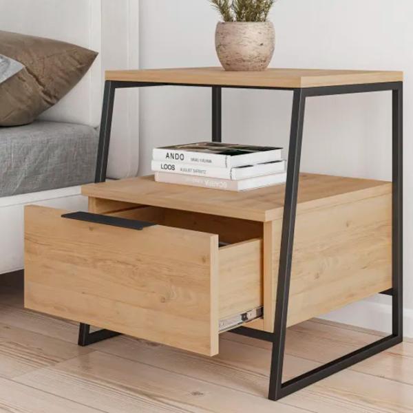 Тумбочки Trendy Pal v2 50 x 45 x 41см / Металл / Black photo 3