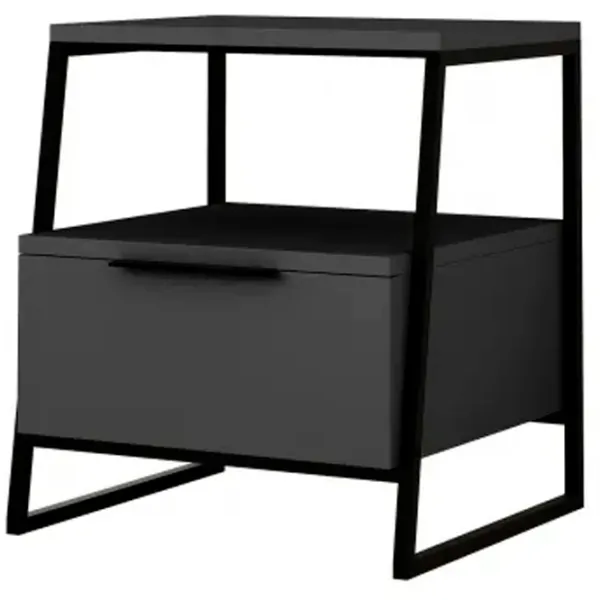 Noptiere Trendy Pal 50 x 45 x 40 / Metal / Black photo 1