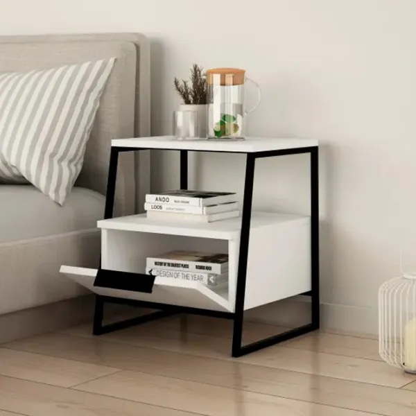 Noptiere Trendy Pal 50 x 45 x 40 / Metal / Black photo 4