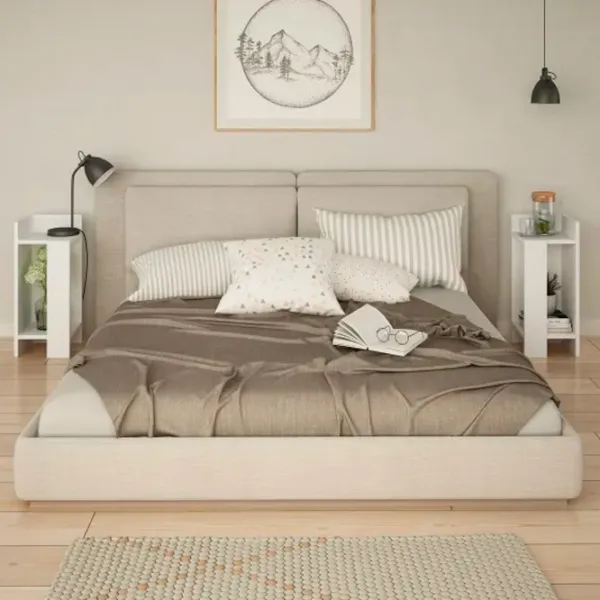 Noptiere Trendy Elos 60 x 25 x 27 / PAL / White photo 2
