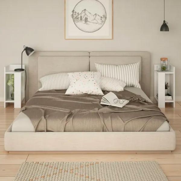 Noptiere Trendy Elos 60 x 25 x 27 / PAL / White photo 2