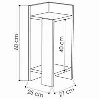 Тумбочки Trendy Elos Right 60 x 25 x 27 см / ЛДСП / Дуб Сонома photo 3