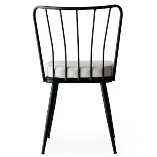 Set scaune de bucătarie Trendy Yildiz Catifea/ White Black photo 4