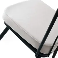 Set scaune de bucătarie Trendy Yildiz Catifea/ White Black photo 5