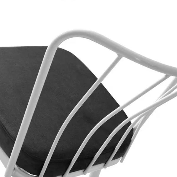 Set scaune de bucătarie Trendy Yildiz Catifea/ Gray White photo 5