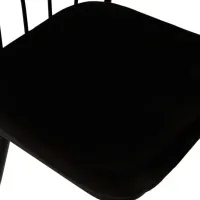 Set scaune de bucătarie Trendy Yildiz Catifea/ Black Black photo 5