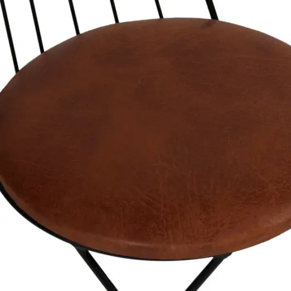 Set scaune de bucătarie Trendy ADA Piele artificială/ Brown Black photo 5