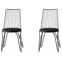 Set scaune de bucătarie Trendy ADA Piele artificială/ Black Black
