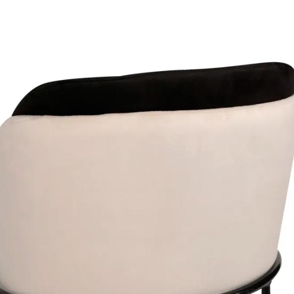Set scaune de bucătarie Trendy Dore Catifea/ Beige Black photo 4