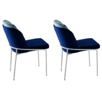 Set scaune de bucătarie Trendy Dore Catifea/ Blue White