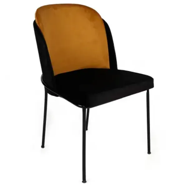 Set scaune de bucătarie Trendy Dore Catifea/ Black Brown photo 2