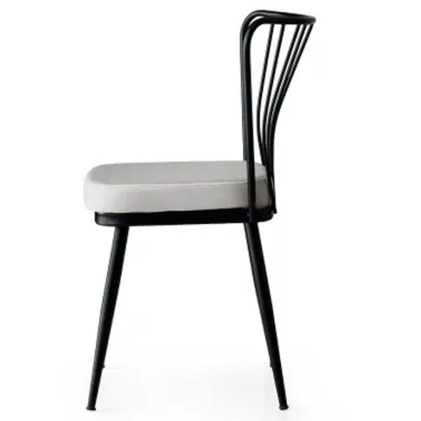 Set scaune de bucătarie Trendy Yildiz Catifea/ White Black photo 4