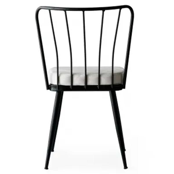 Set scaune de bucătarie Trendy Yildiz Catifea/ White Black photo 5
