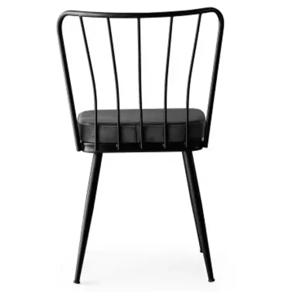 Set scaune de bucătarie Trendy Yildiz Catifea/ Dark Gray Black photo 5