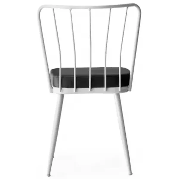 Set scaune de bucătarie Trendy Yildiz Catifea/ Dark Gray White photo 4