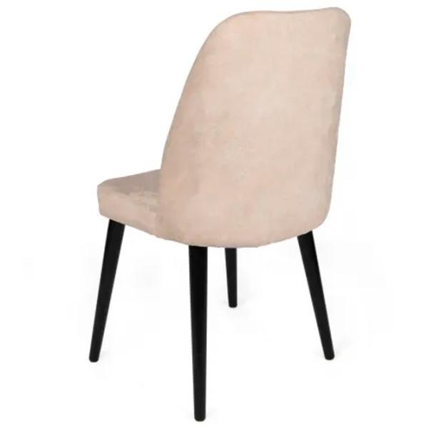 Set scaune de bucătarie Trendy Dallas Catifea/ Beige Black photo 3