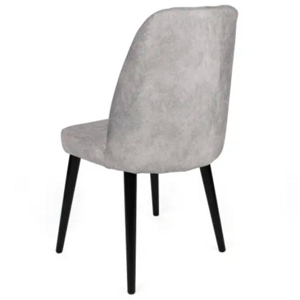 Set scaune de bucătarie Trendy Dallas Catifea/ Light Gray Black photo 3