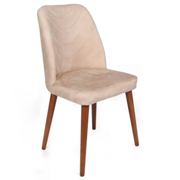 Set scaune de bucătarie Trendy Dallas Catifea/ Light Beige Brown photo 3