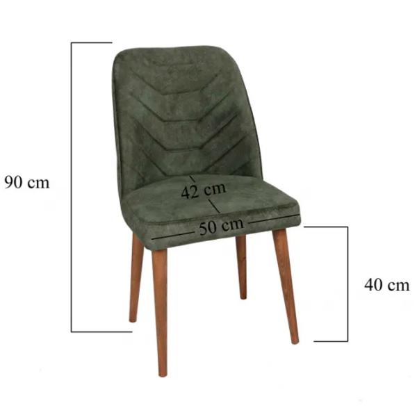 Set scaune de bucătarie Trendy Dallas Catifea/ Light Beige Brown photo 6
