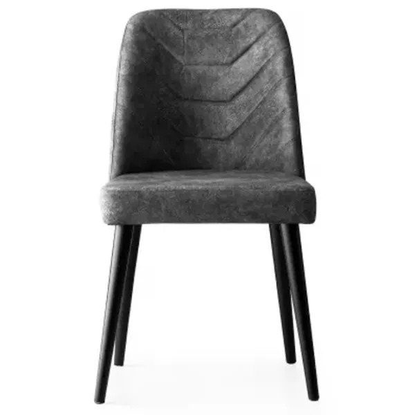 Set scaune de bucătarie Trendy Dallas Catifea/ Gray Black photo 3