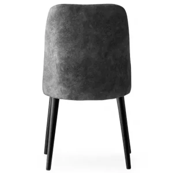 Set scaune de bucătarie Trendy Dallas Catifea/ Gray Black photo 4