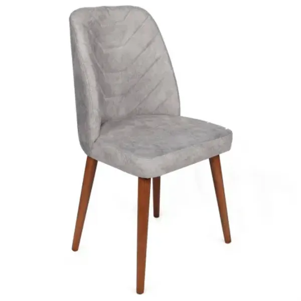 Set scaune de bucătarie Trendy Dallas Catifea/ Light Gray Brown photo 2