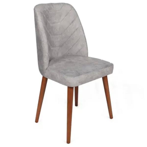 Set scaune de bucătarie Trendy Dallas Catifea/ Light Gray Brown photo 2