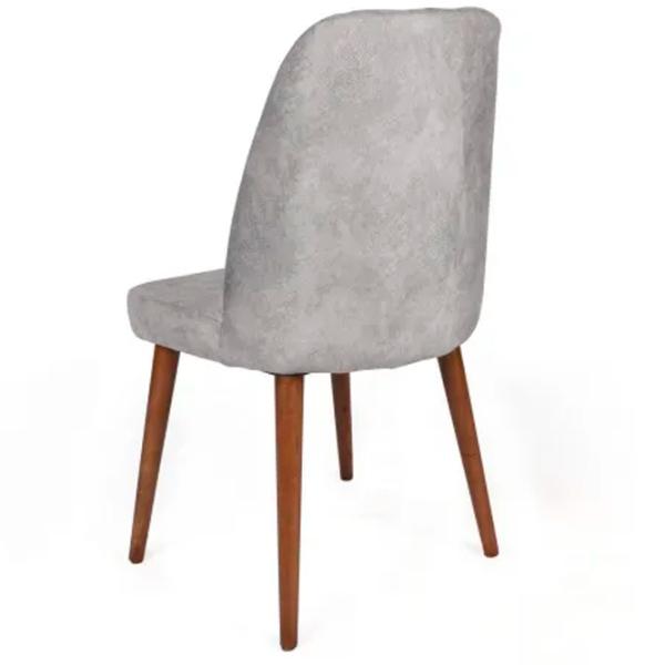 Set scaune de bucătarie Trendy Dallas Catifea/ Light Gray Brown photo 4