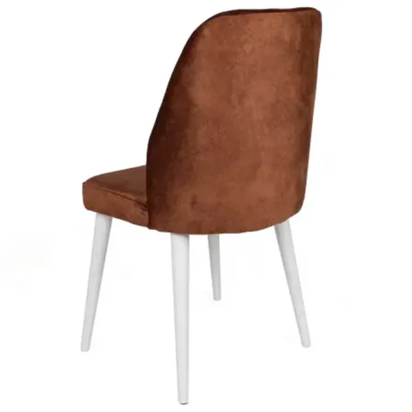 Set scaune de bucătarie Trendy Dallas Catifea/ Brown White photo 5