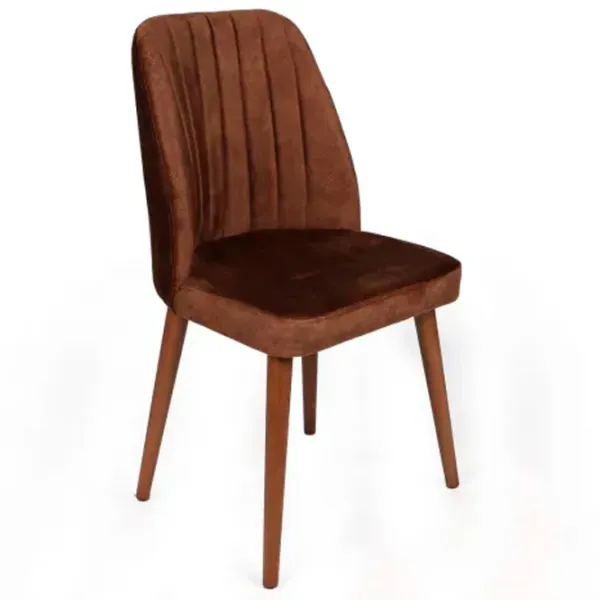 Set scaune de bucătarie Trendy Alfa Catifea/ Brown Brown photo 3