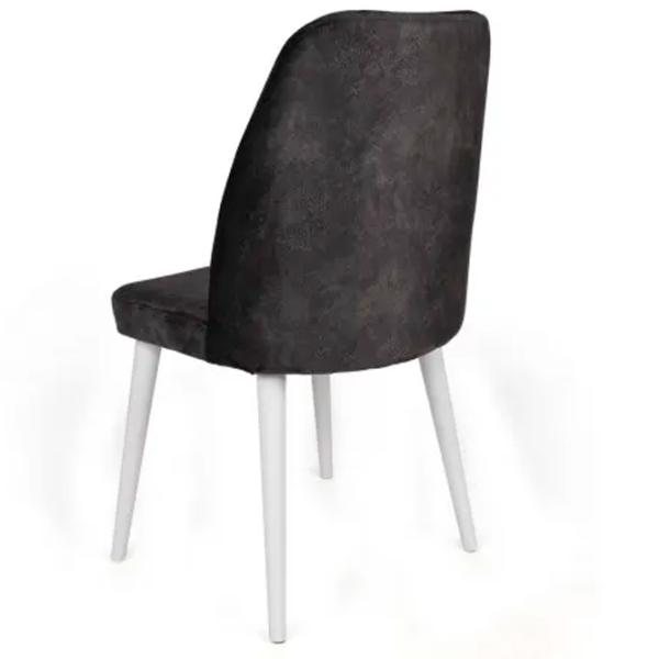 Set scaune de bucătarie Trendy Alfa Catifea/ Black White photo 5