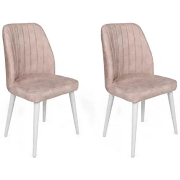 Set scaune de bucătarie Trendy Alfa Catifea/ Light Gray White photo 2
