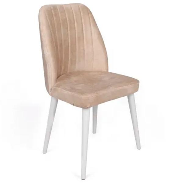 Set scaune de bucătarie Trendy Alfa Catifea/ Light Beige White photo 5