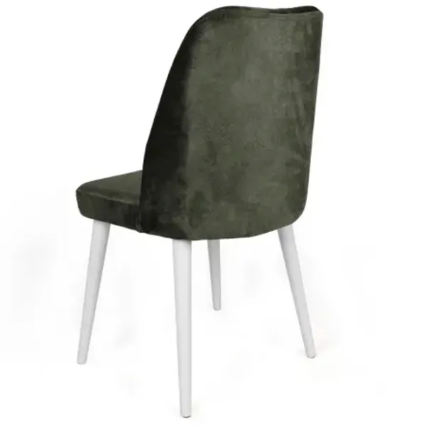 Set scaune de bucătarie Trendy Alfa Catifea/ Khaki White photo 3
