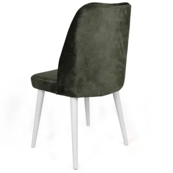 Set scaune de bucătarie Trendy Alfa Catifea/ Khaki White photo 3