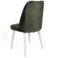 Set scaune de bucătarie Trendy Alfa Catifea/ Khaki White photo 3