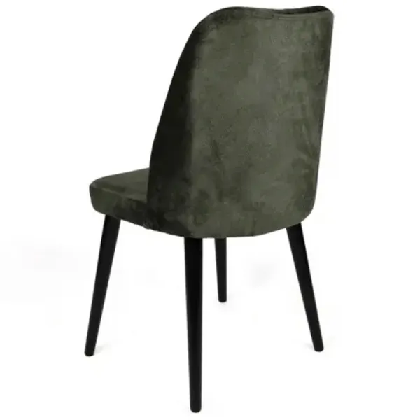 Set scaune de bucătarie Trendy Alfa Catifea/ Khaki Black photo 5
