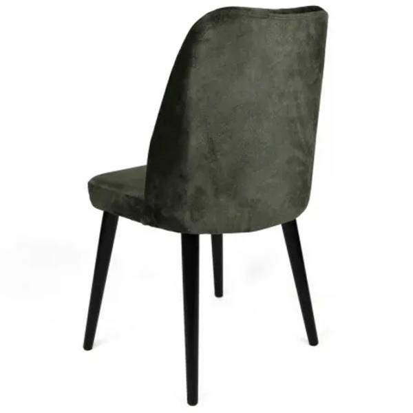 Set scaune de bucătarie Trendy Alfa Catifea/ Khaki Black photo 5