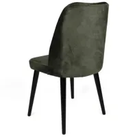 Set scaune de bucătarie Trendy Alfa Catifea/ Khaki Black photo 5