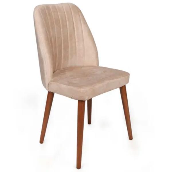 Set scaune de bucătarie Trendy Alfa Catifea/ Light Beige Brown photo 3