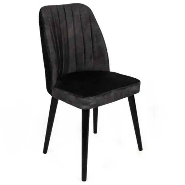 Set scaune de bucătarie Trendy Alfa Catifea/ Black Black photo 2