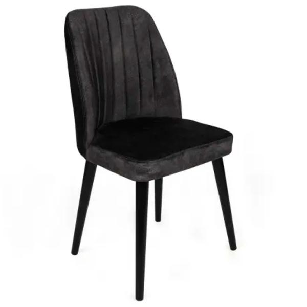 Set scaune de bucătarie Trendy Alfa Catifea/ Black Black photo 2