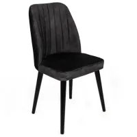 Set scaune de bucătarie Trendy Alfa Catifea/ Black Black photo 2