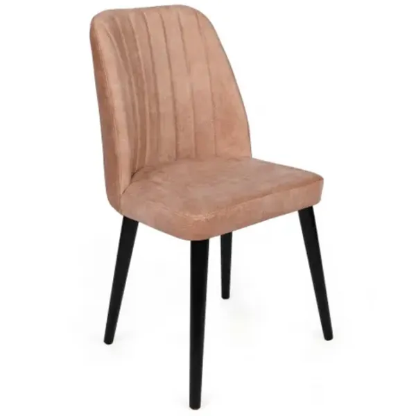 Set scaune de bucătarie Trendy Alfa Catifea/ Light Brown Black photo 3