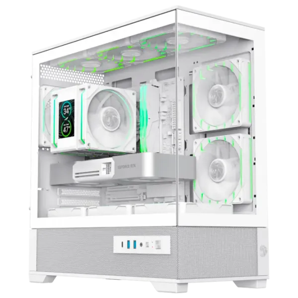 Carcasă Gamemax VISTA 2 MW Mini Tower / White photo 1