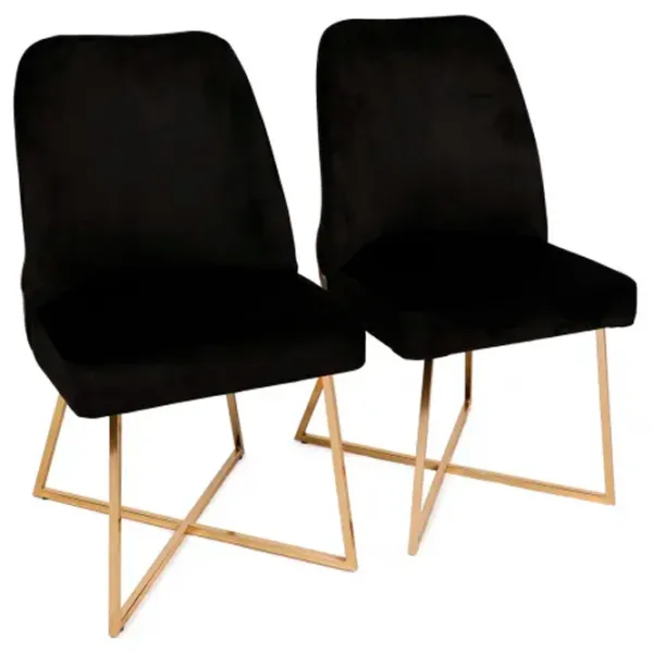 Scaun de bucătărie Trendy Madrid Velvet/ Black Gray photo 1