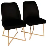Scaun de bucătărie Trendy Madrid Velvet/ Black Gray