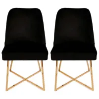 Scaun de bucătărie Trendy Madrid Velvet/ Black Gray photo 2